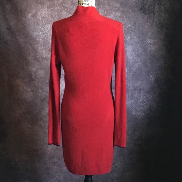 🚨SOLD🚨rag & bone Red ‘Natasha’ Cashmere Dress L - Picture 4 of 8